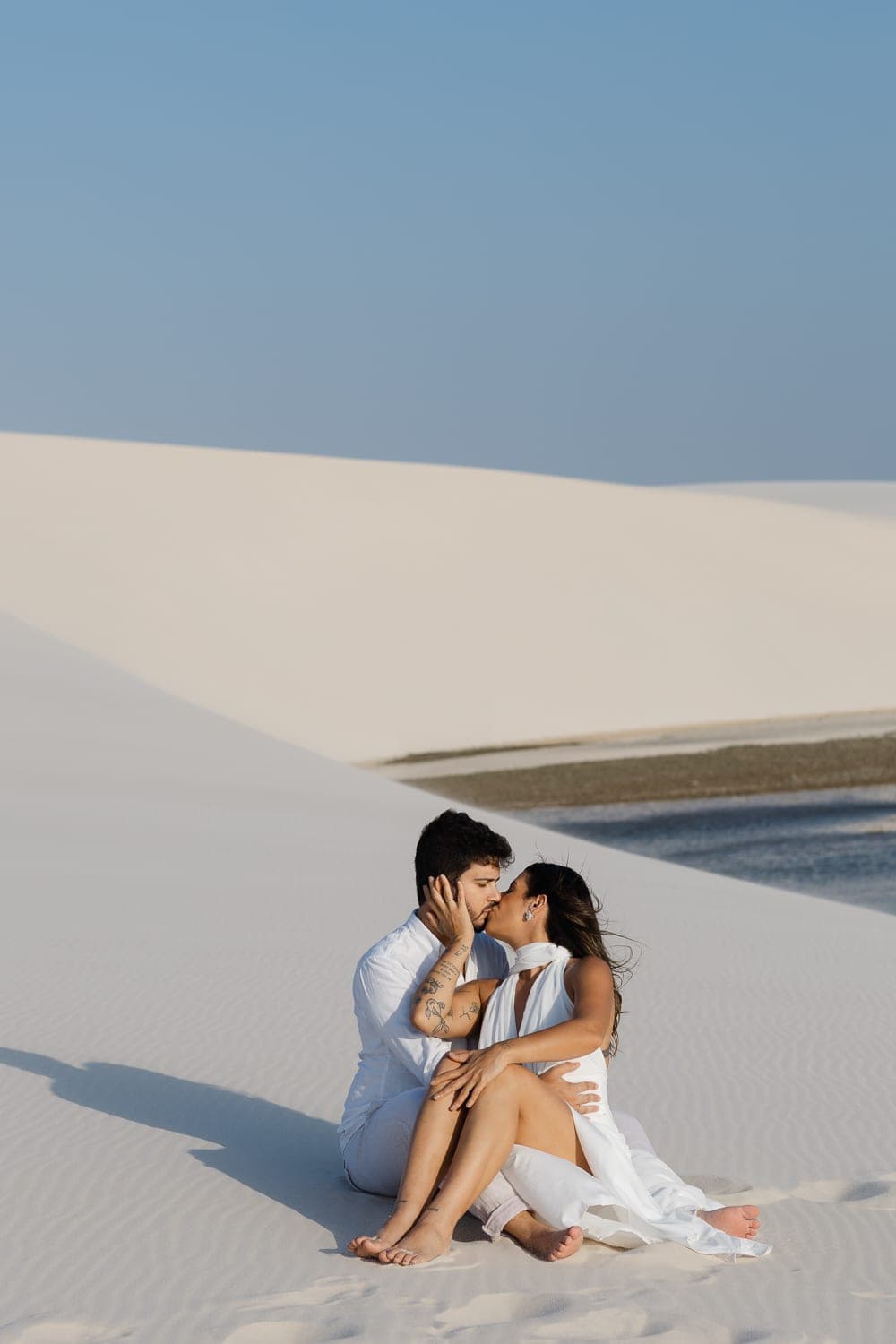 Marina e Luís Augusto, ensaio romântico nas dunas, Barreirinhas, Lençóis Maranhenses