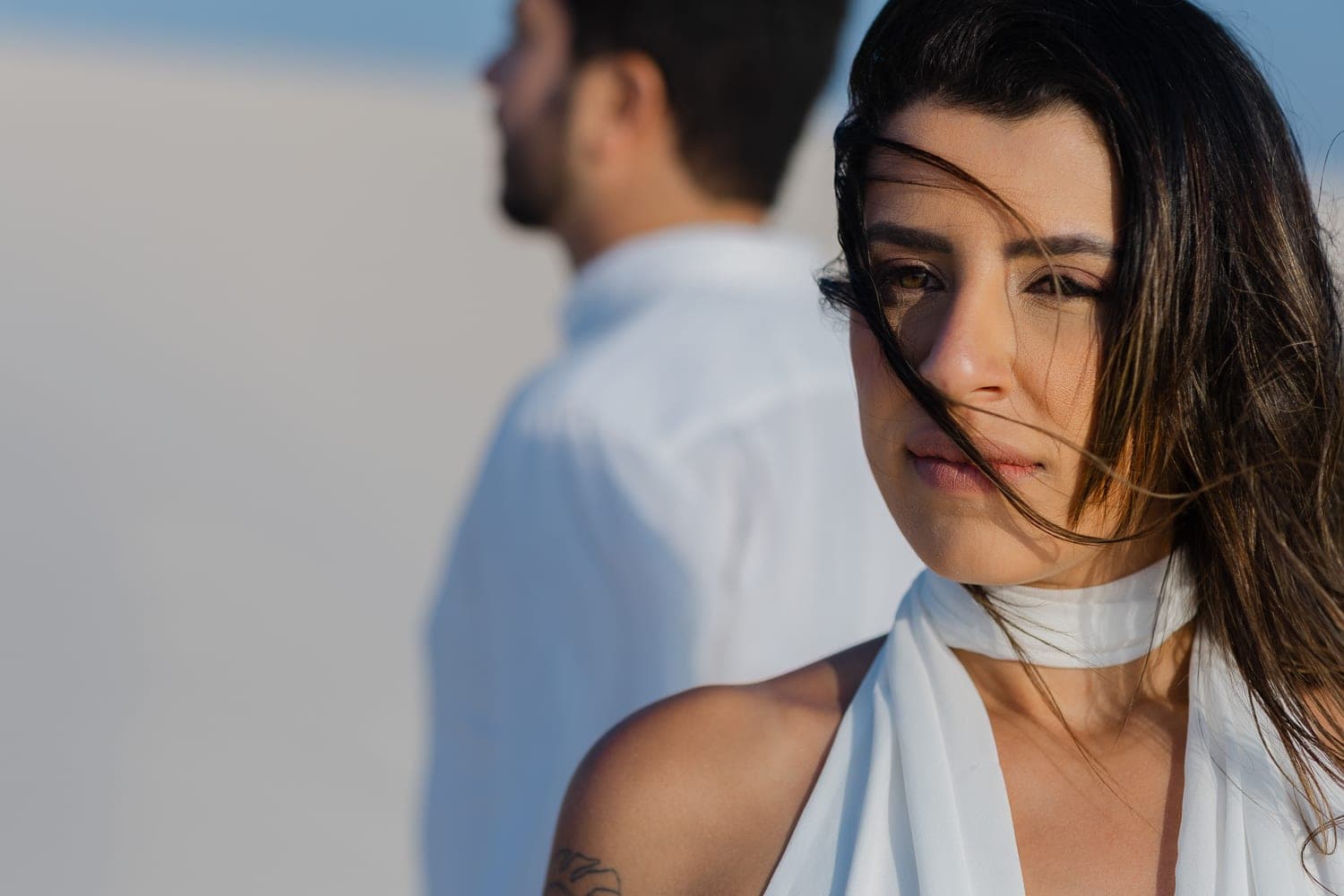 Marina e Luís Augusto, momento de cumplicidade nas dunas, Barreirinhas, Lençóis Maranhenses
