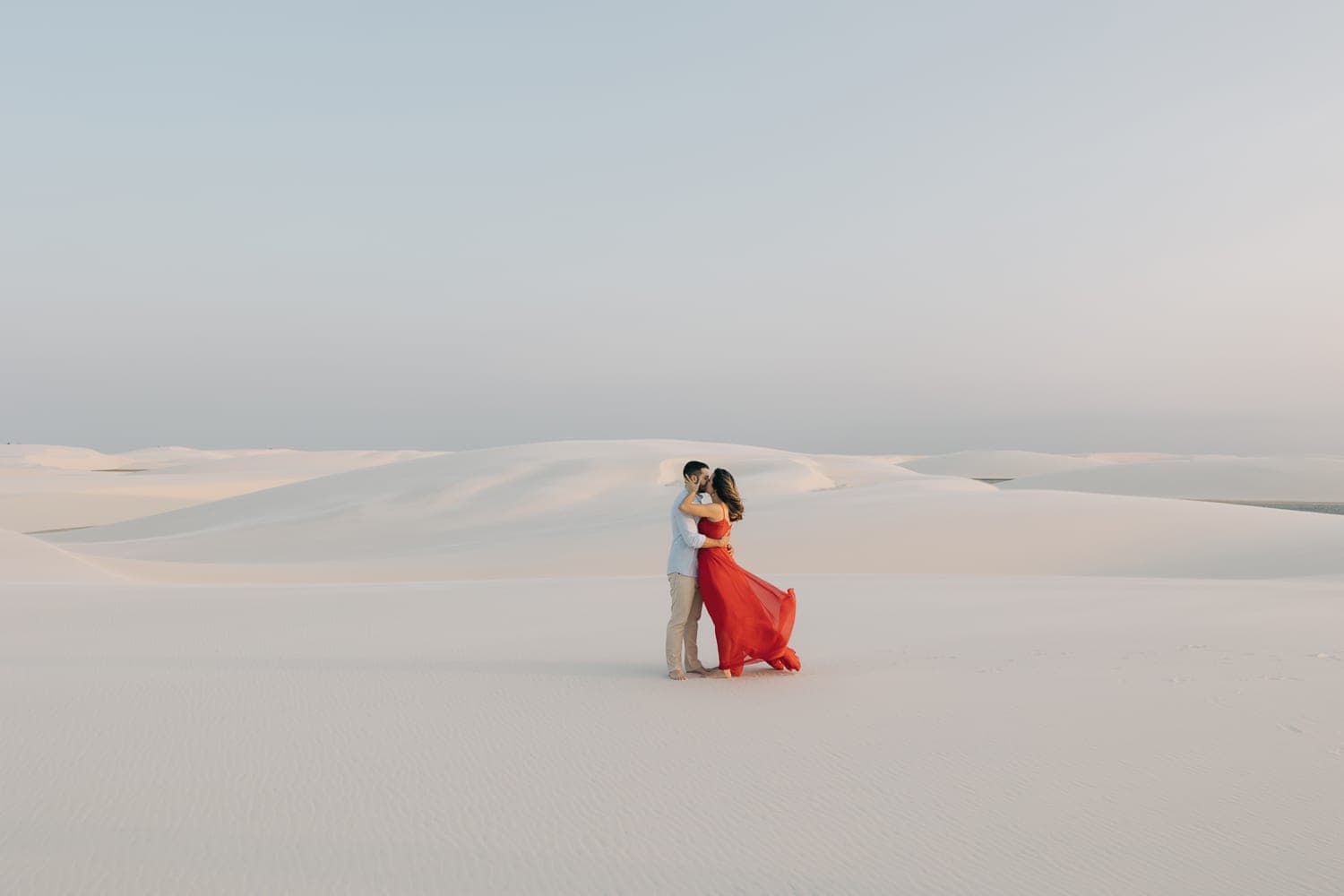 Myrella e Ramon, close romântico do casal, Santo Amaro, Lençóis Maranhenses