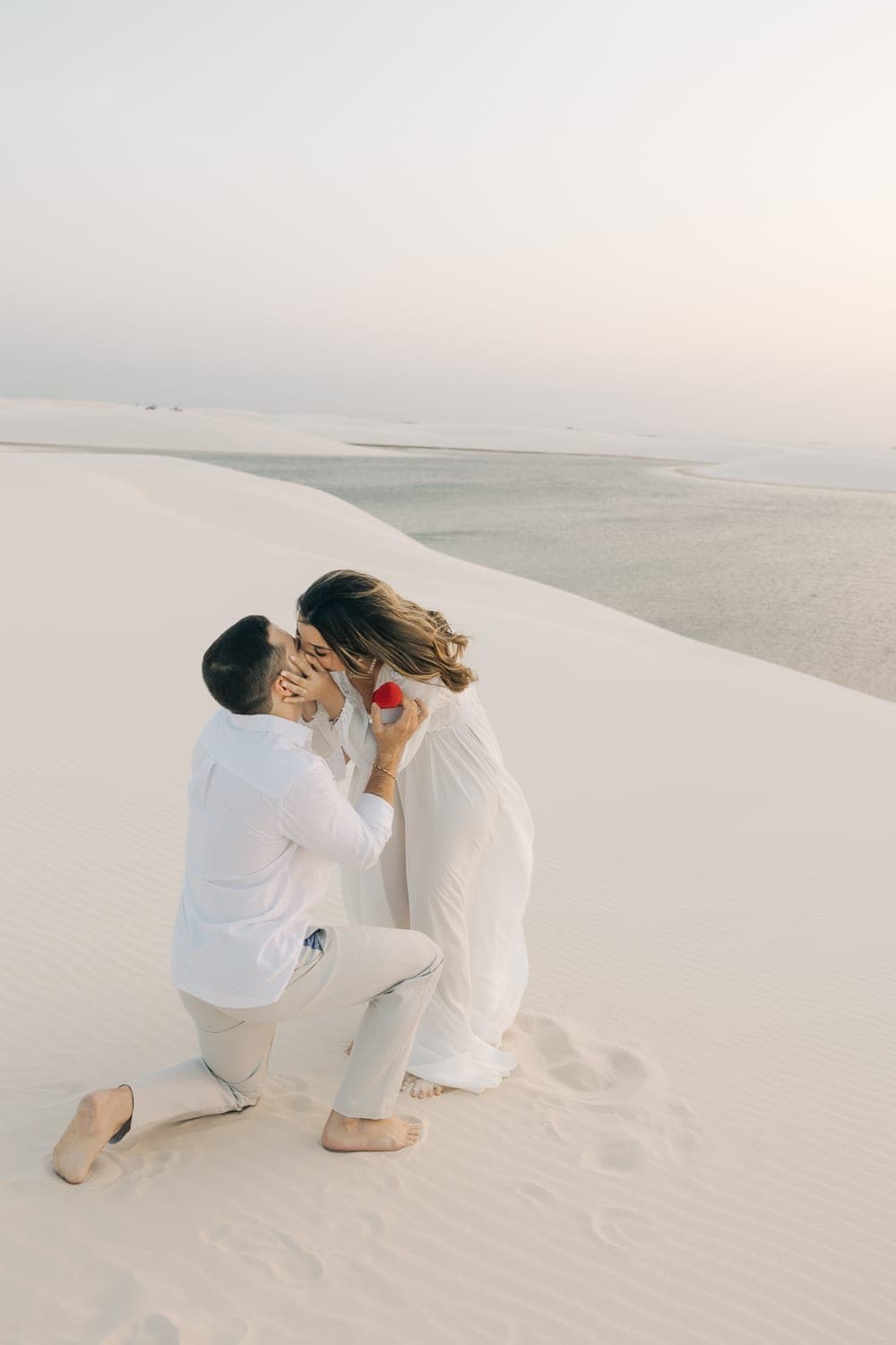 Myrella e Ramon, retrato nas lagoas cristalinas, Santo Amaro, Lençóis Maranhenses