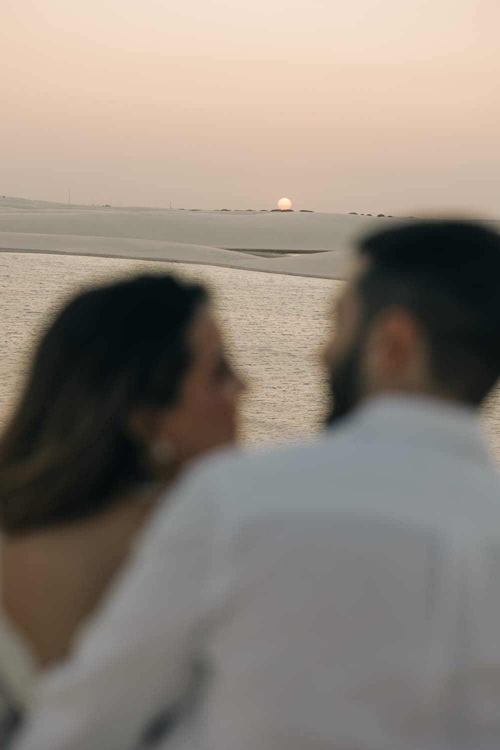 Myrella e Ramon, close romântico do casal, Santo Amaro, Lençóis Maranhenses