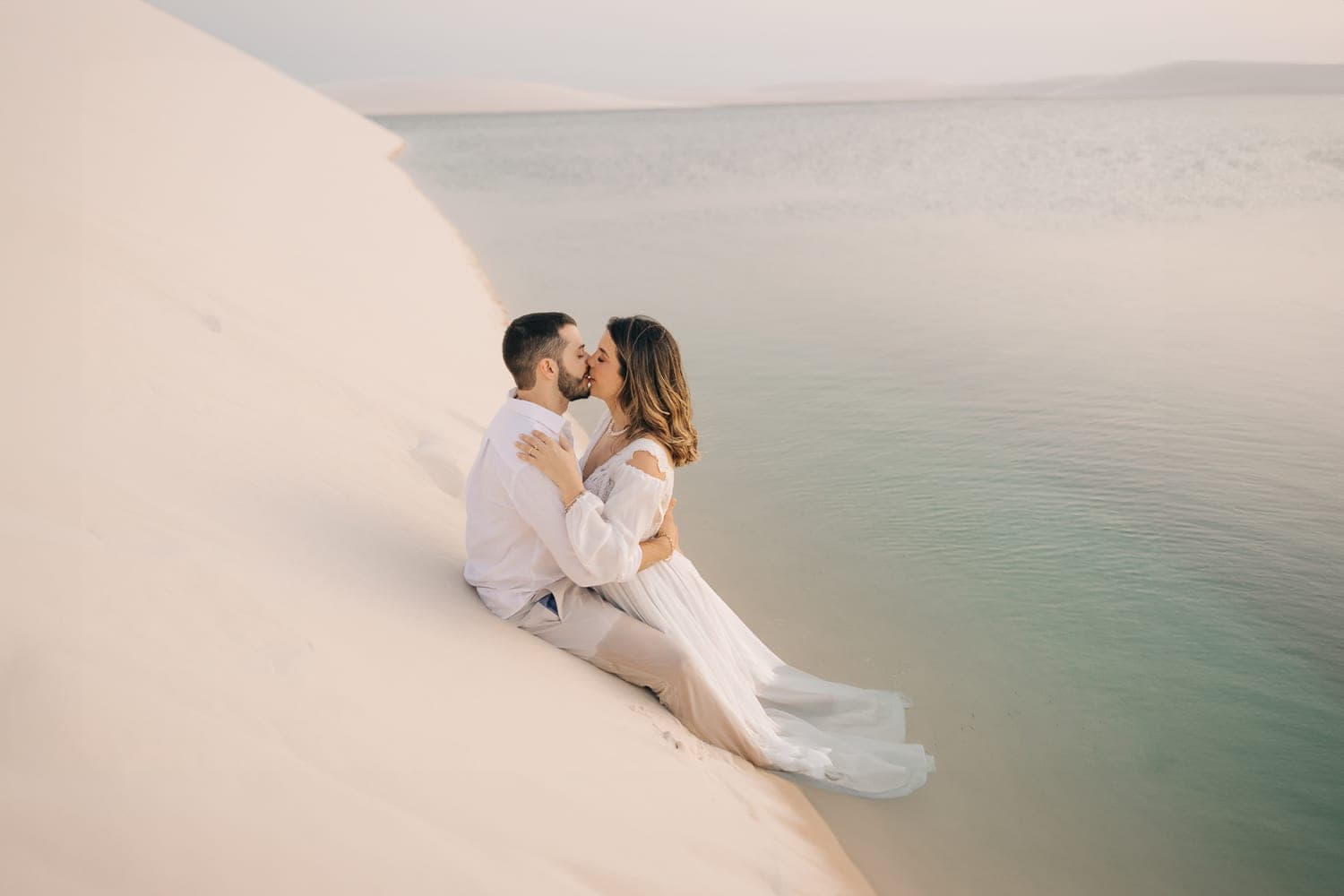 Myrella e Ramon, casal nas lagoas azuis, Santo Amaro, Lençóis Maranhenses