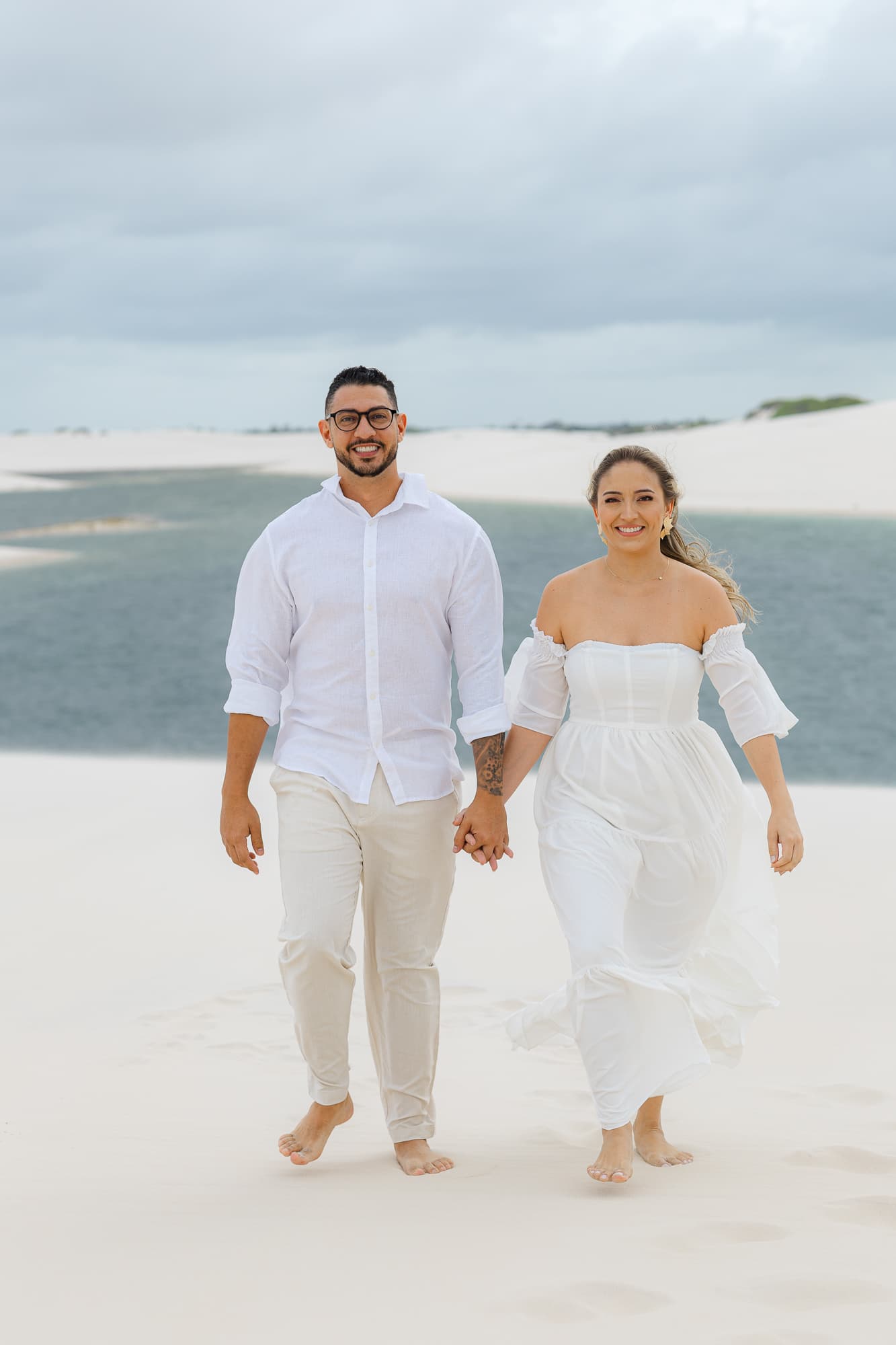 Thays e Jorge, ensaio romântico nas dunas, Santo Amaro, Lençóis Maranhenses