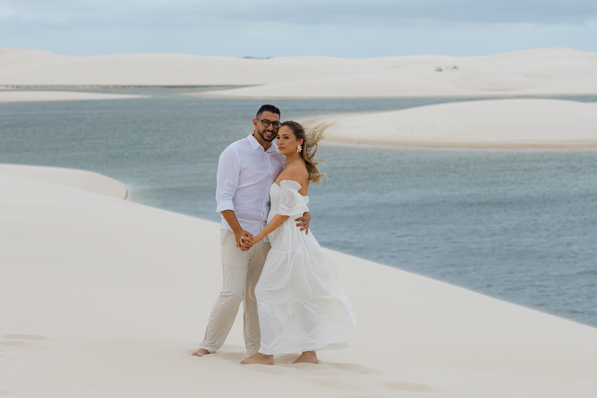 Thays e Jorge, ensaio romântico nas dunas, Santo Amaro, Lençóis Maranhenses