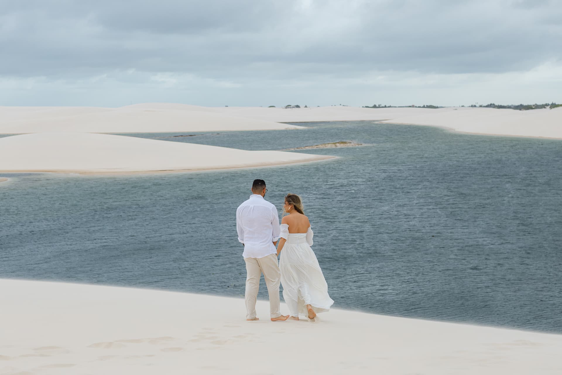 Thays e Jorge, ensaio romântico nas dunas, Santo Amaro, Lençóis Maranhenses