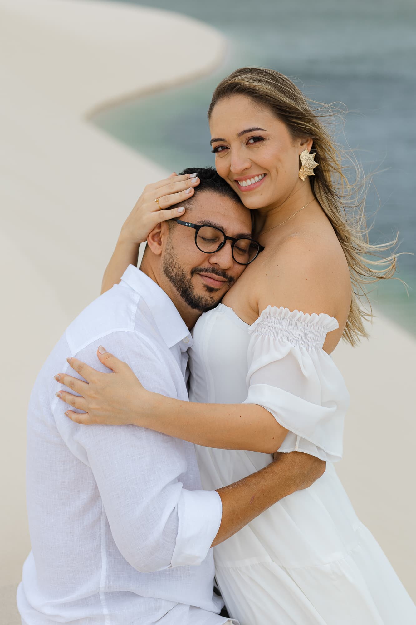 Thays e Jorge, momento de cumplicidade nas dunas, Santo Amaro, Lençóis Maranhenses