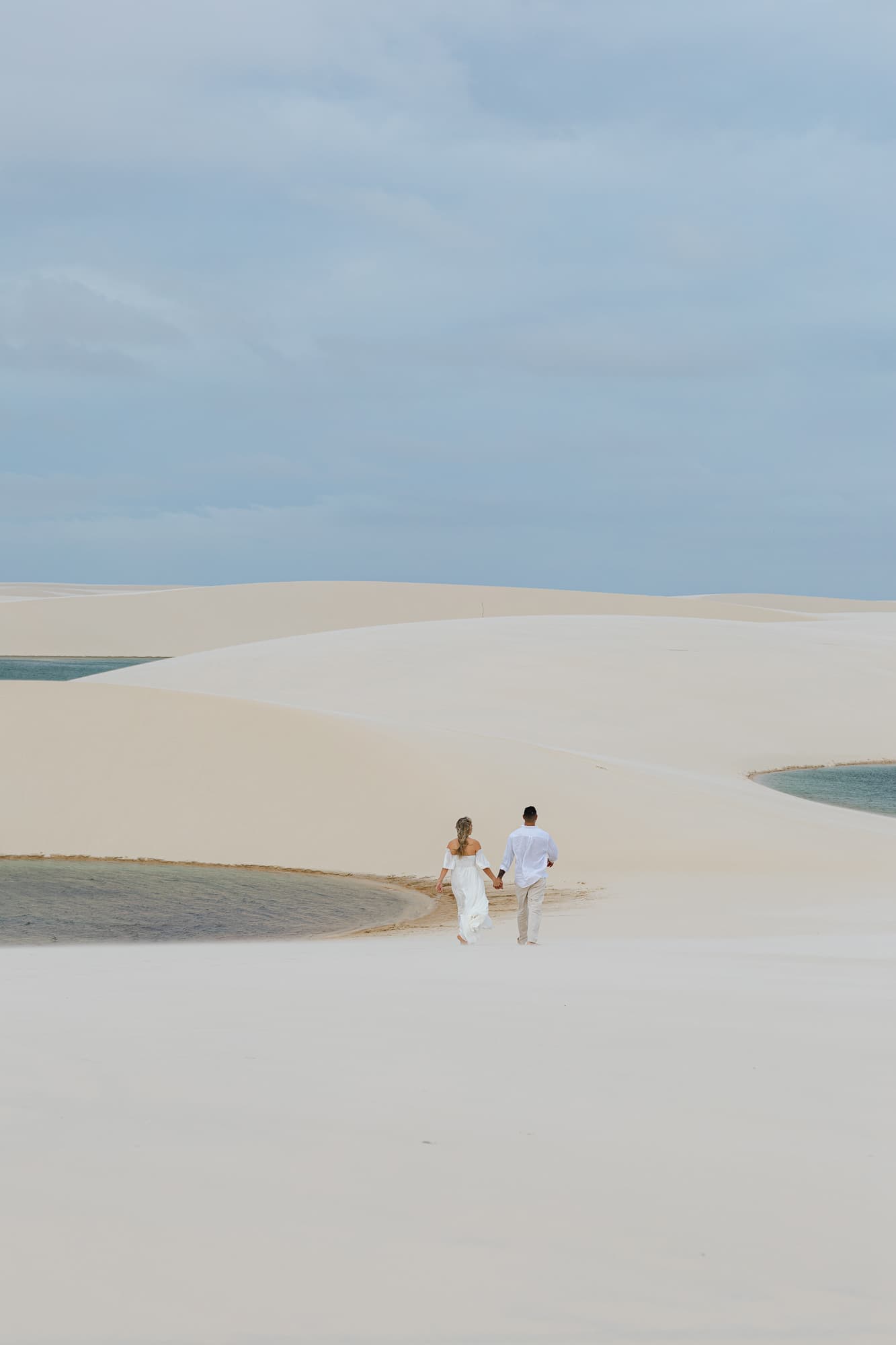 Thays e Jorge, close romântico do casal, Santo Amaro, Lençóis Maranhenses
