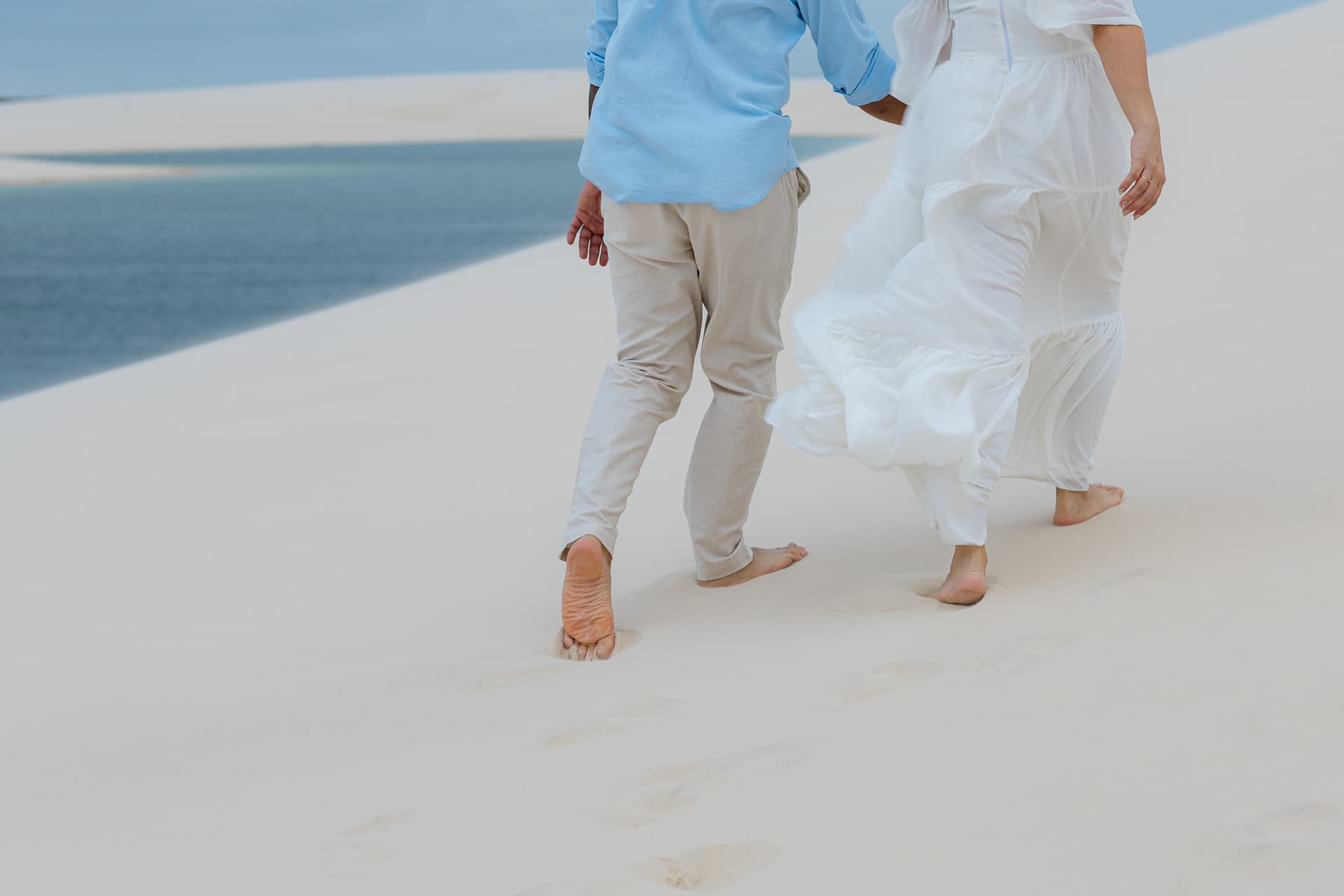 Thays e Jorge, ensaio romântico nas dunas, Santo Amaro, Lençóis Maranhenses