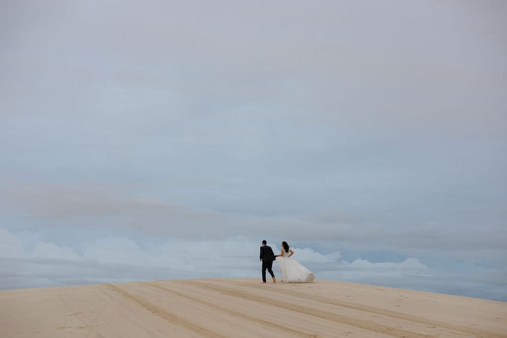 Vera Raquel e Gustavo, momento de cumplicidade nas dunas, Santo Amaro, Lençóis Maranhenses