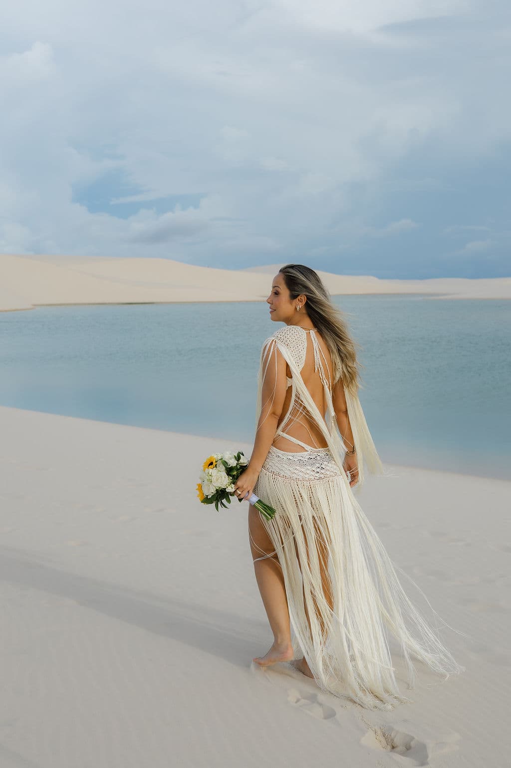 Winnie e José, retrato nas lagoas cristalinas, Santo Amaro, Lençóis Maranhenses