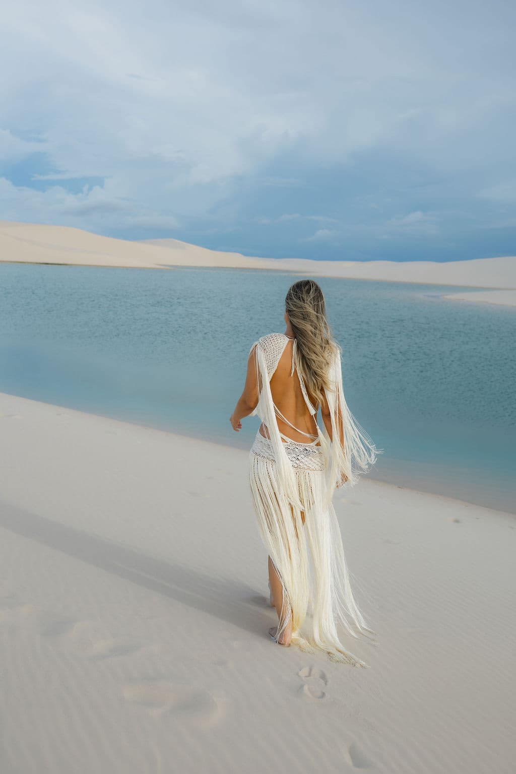 Winnie e José, close romântico do casal, Santo Amaro, Lençóis Maranhenses