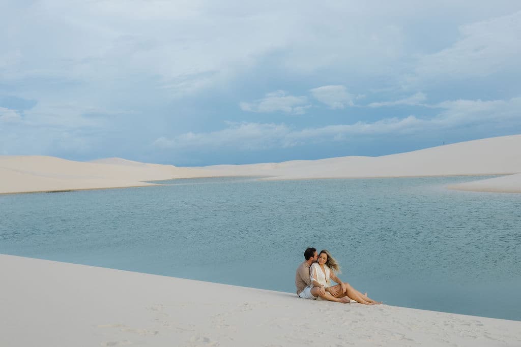 Winnie e José, retrato nas lagoas cristalinas, Santo Amaro, Lençóis Maranhenses