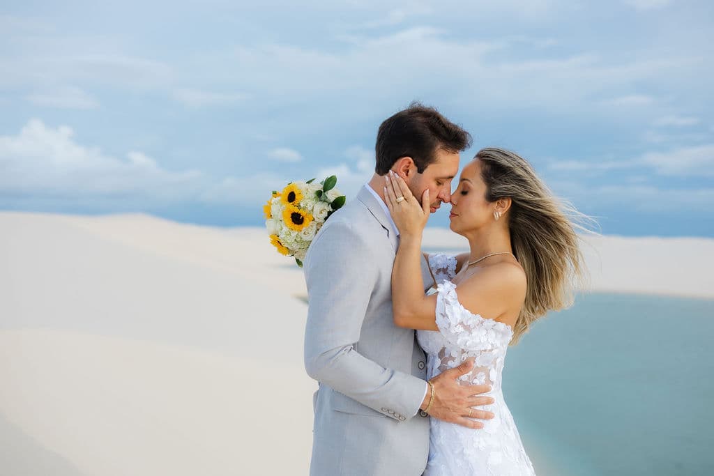 Winnie e José, ensaio romântico nas dunas, Santo Amaro, Lençóis Maranhenses