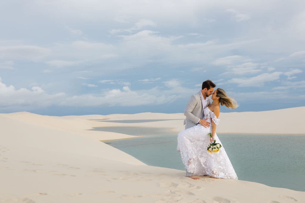 Winnie e José, retrato nas lagoas cristalinas, Santo Amaro, Lençóis Maranhenses
