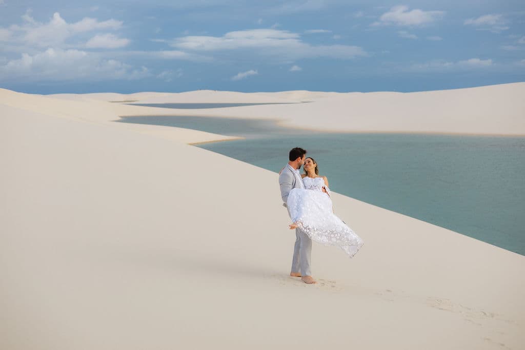 Winnie e José, ensaio romântico nas dunas, Santo Amaro, Lençóis Maranhenses