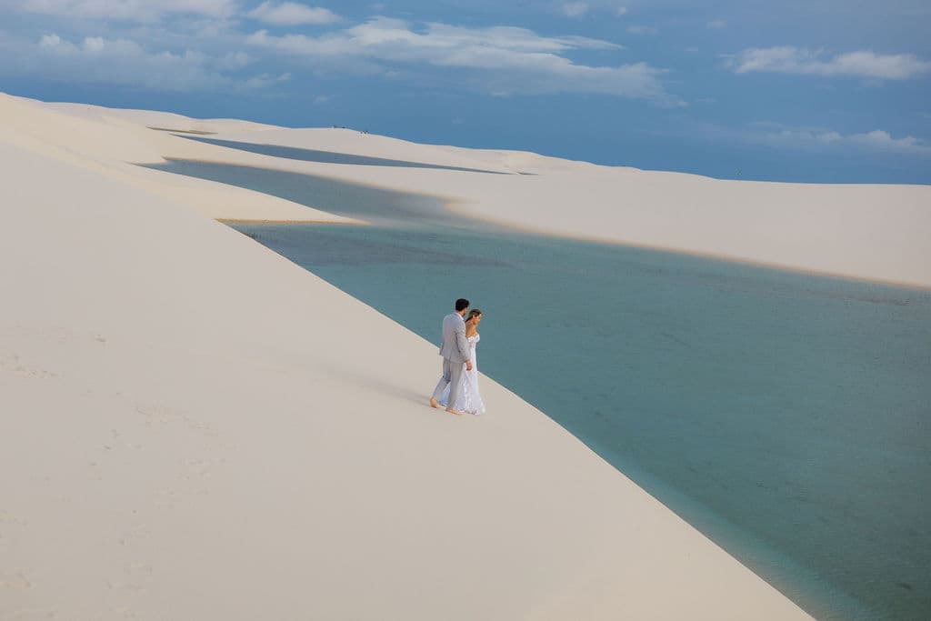 Winnie e José, retrato nas lagoas cristalinas, Santo Amaro, Lençóis Maranhenses